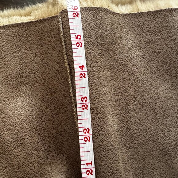 Alberto Makali Suede and Faux Fur Vest Cinch Waist XL - Picture 9 of 10